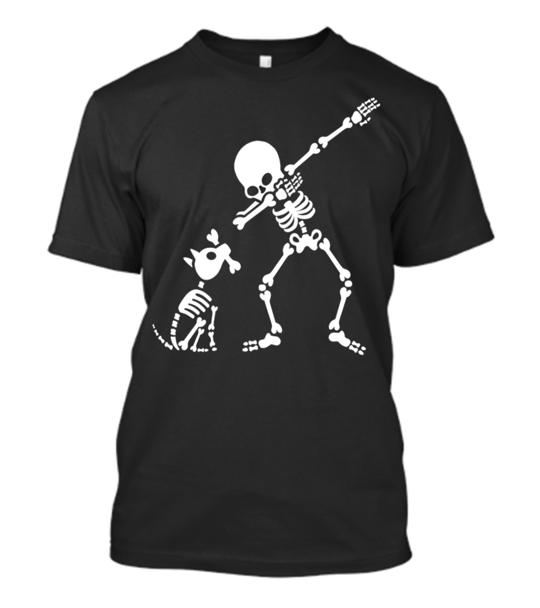 Skeleton Dab With Dog Skeleton T-Shirt