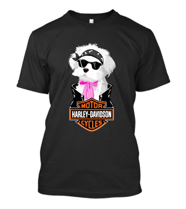 Havaneses Harley Davidson Motorcycles Cycle T-Shirt