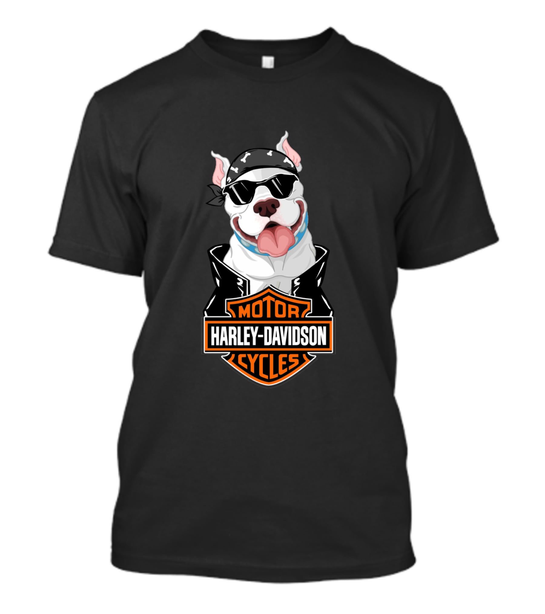 Harley Davidson Motor Cycles Pitbull Motorcycle T-Shirt