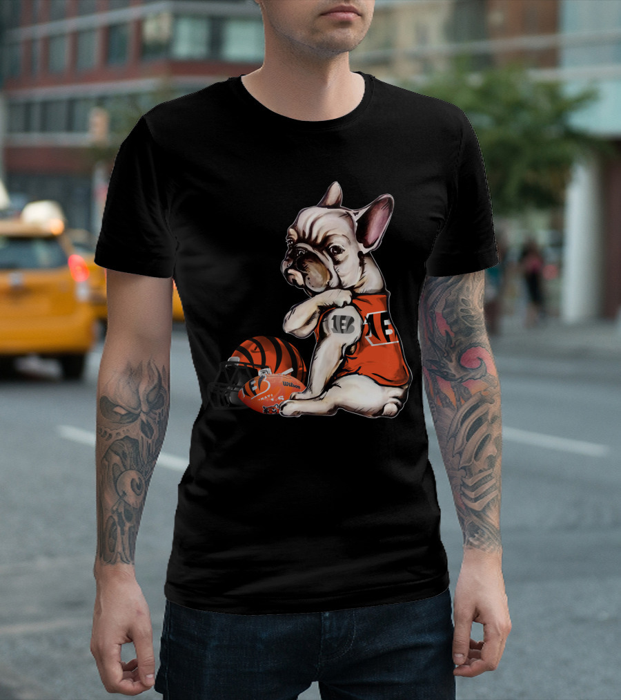 Cincinnati Bengals Pug Helmet Football 18 T-Shirt