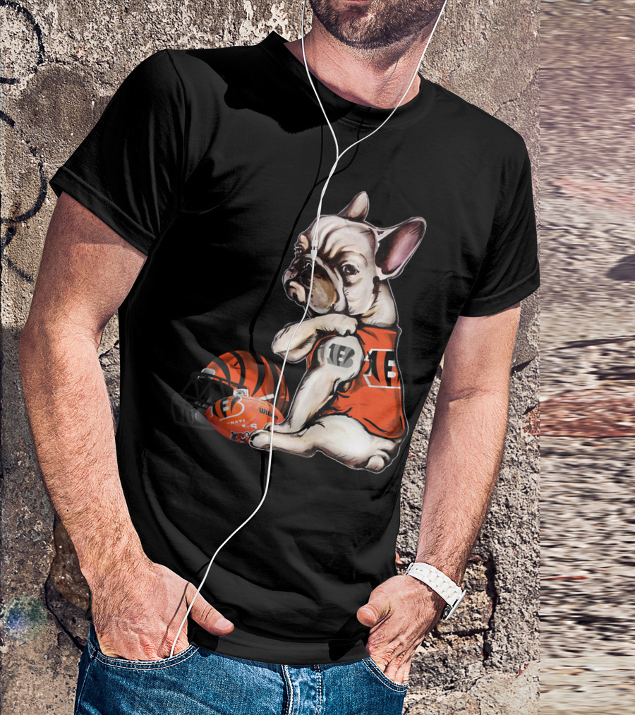 Cincinnati Bengals Pug Helmet Football 18 T-Shirt