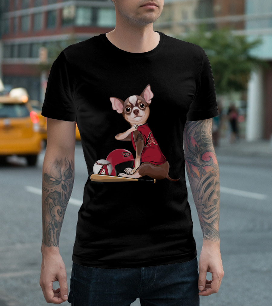 Arizona Diamondbacks Chihuahua Baseball Fan Gear T-Shirt