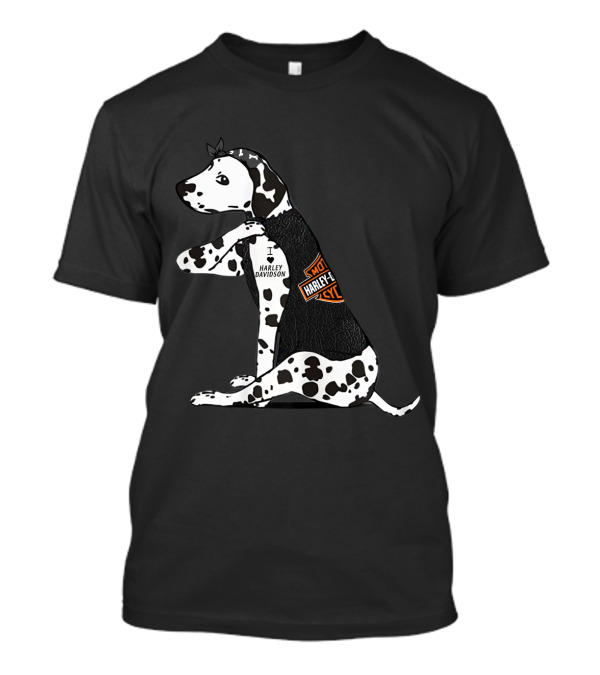 I Love Harley Davidson Great Dane Hd T-Shirt