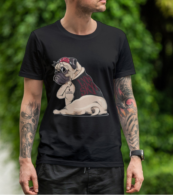 Lynyrd Skynyrd Pug Tattoo With Bandana And Vest T-Shirt