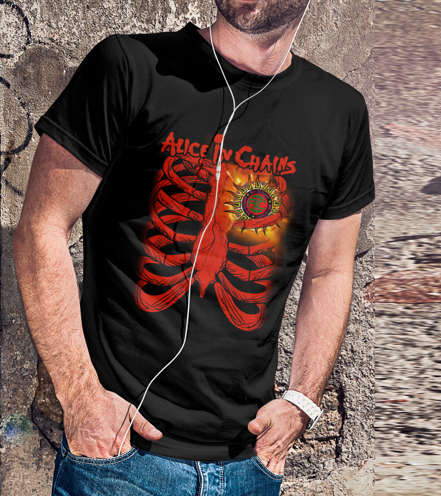 Alice In Chains Sun Ribcage Art T-Shirt