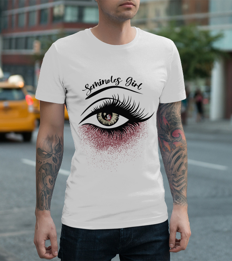 Seminoles Girl Florida State Eye Art T-Shirt