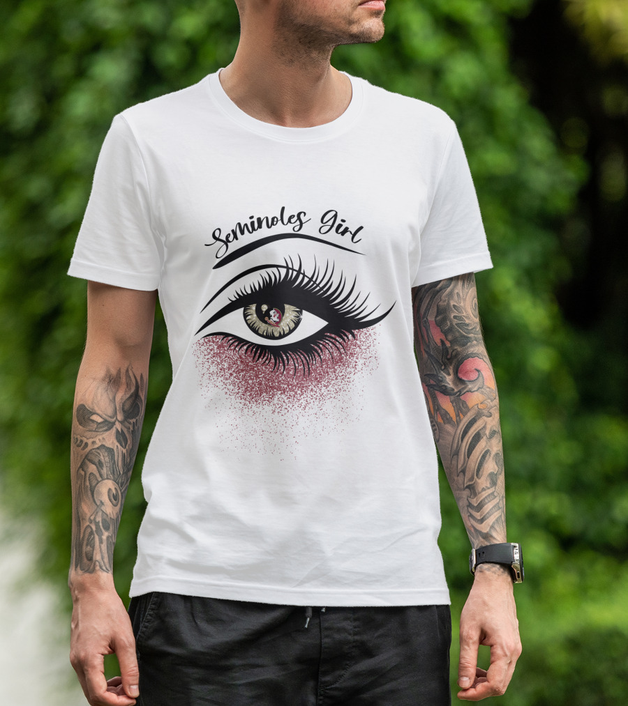 Seminoles Girl Florida State Eye Art T-Shirt