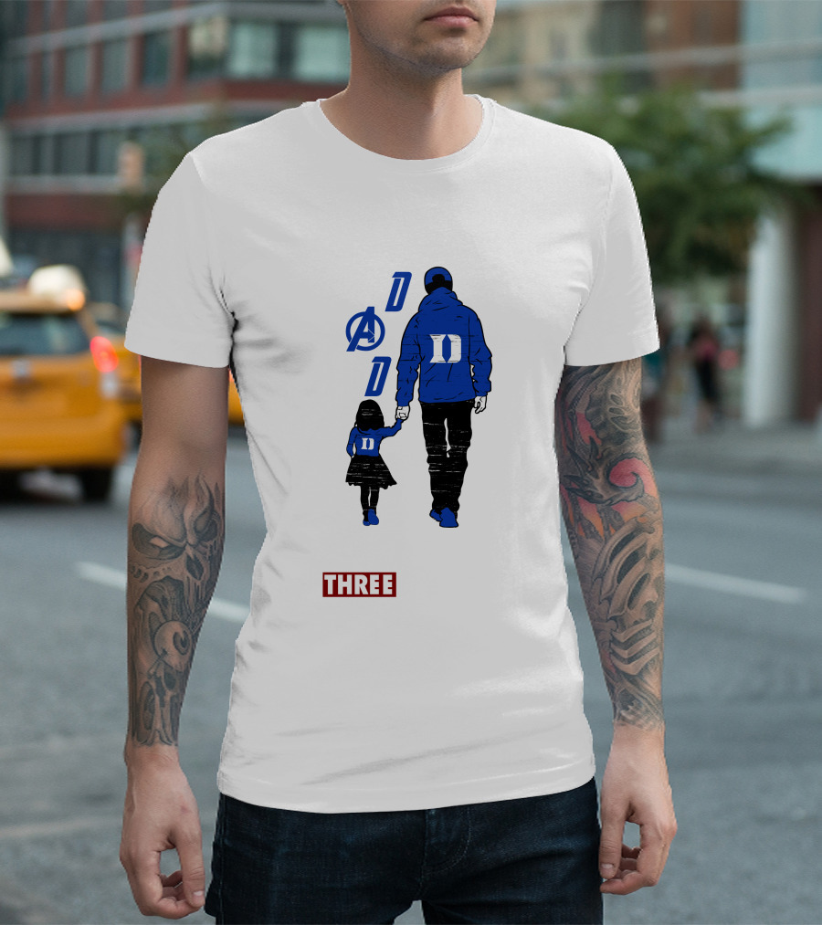 Duke Blue Devils Dad I Love You Three Thousand Avengers T-Shirt