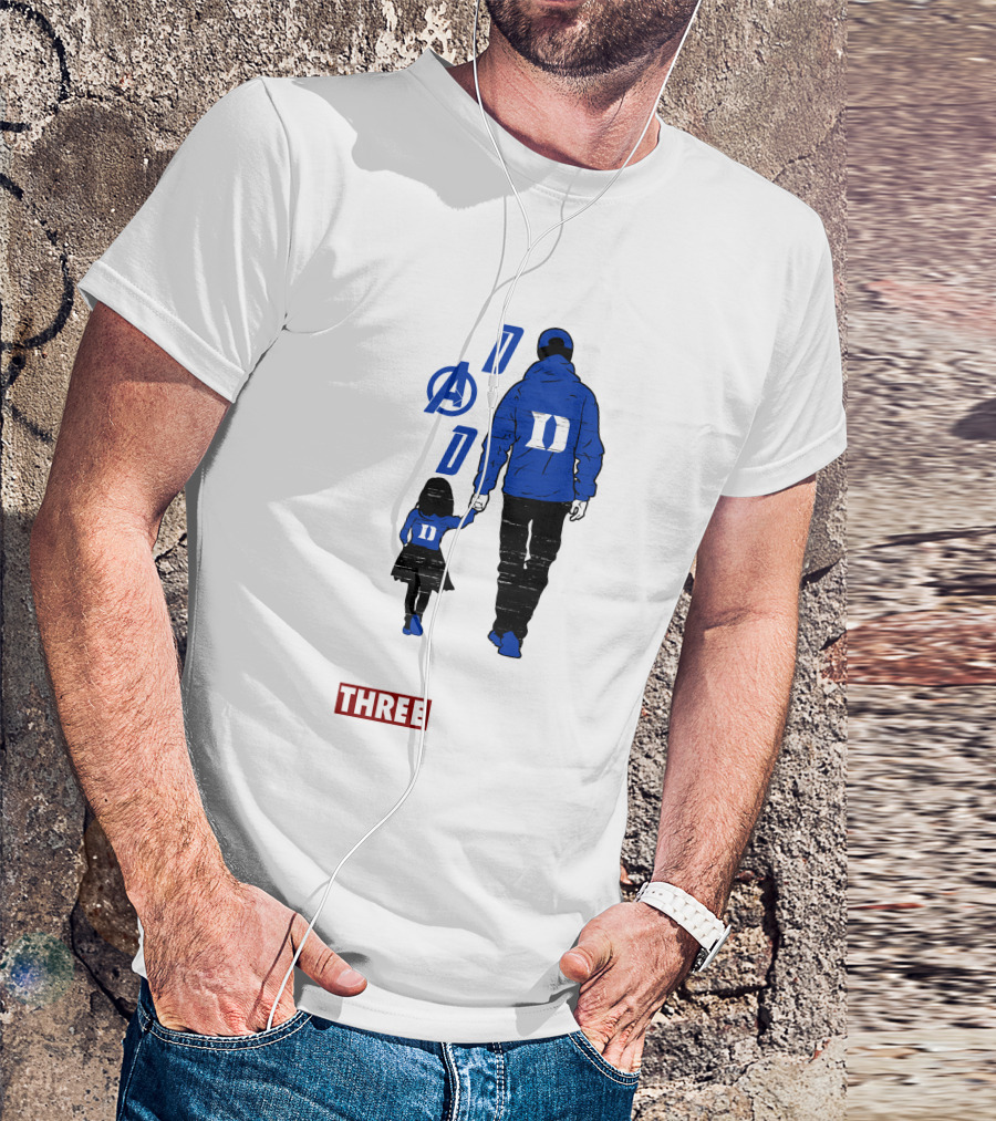 Duke Blue Devils Dad I Love You Three Thousand Avengers T-Shirt