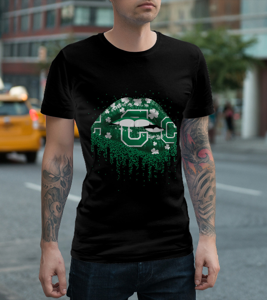 Cleveland Indians Lips Green Shamrock T-Shirt