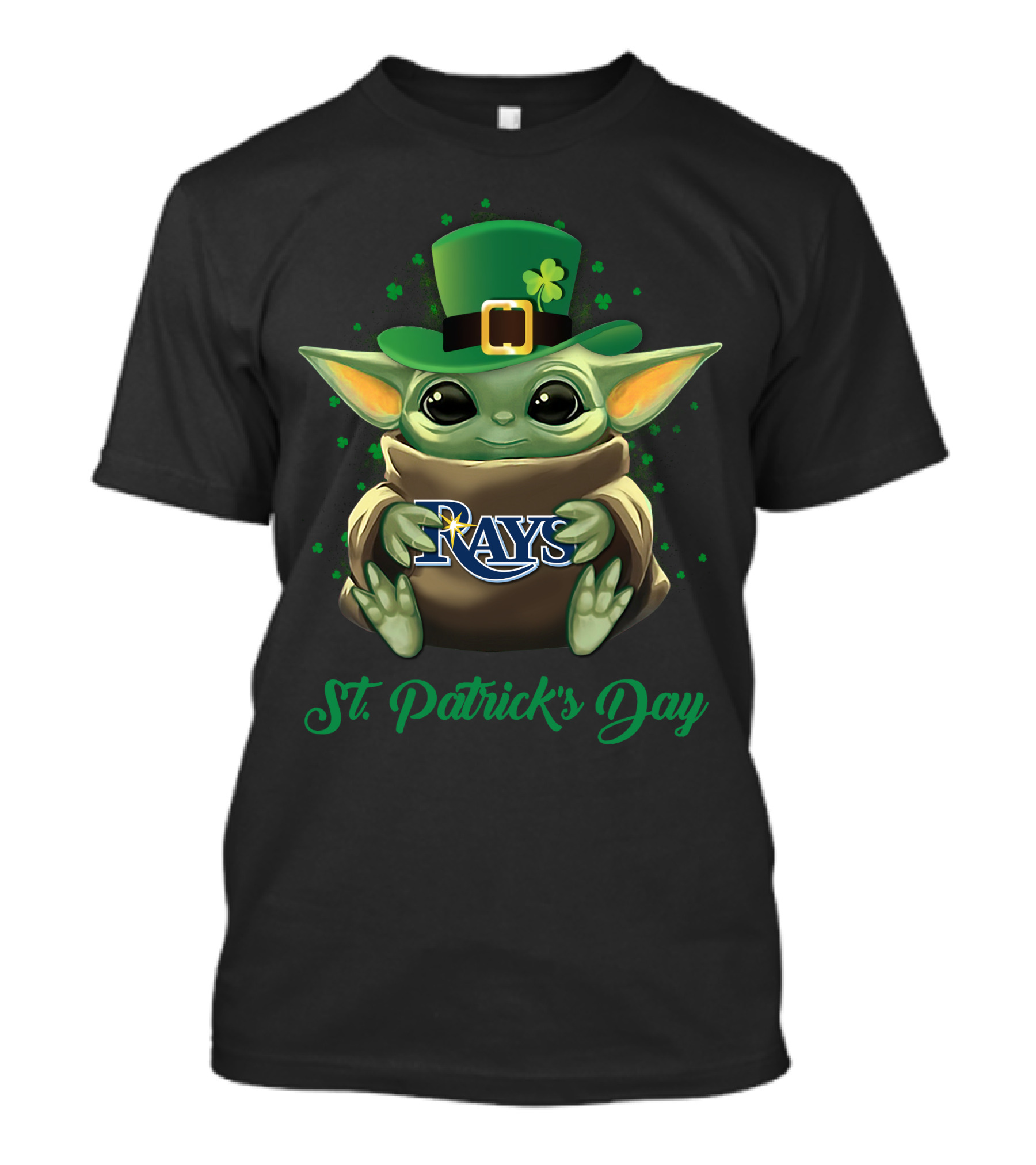 Tampa Bay Rays Baby Yoda St. Patrick's Day T-Shirt