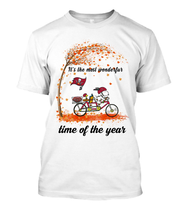 It's The Most Wonderful Time Of The Year Tampa Bay Pirates Autumn Bicycle Journey T-Shirt