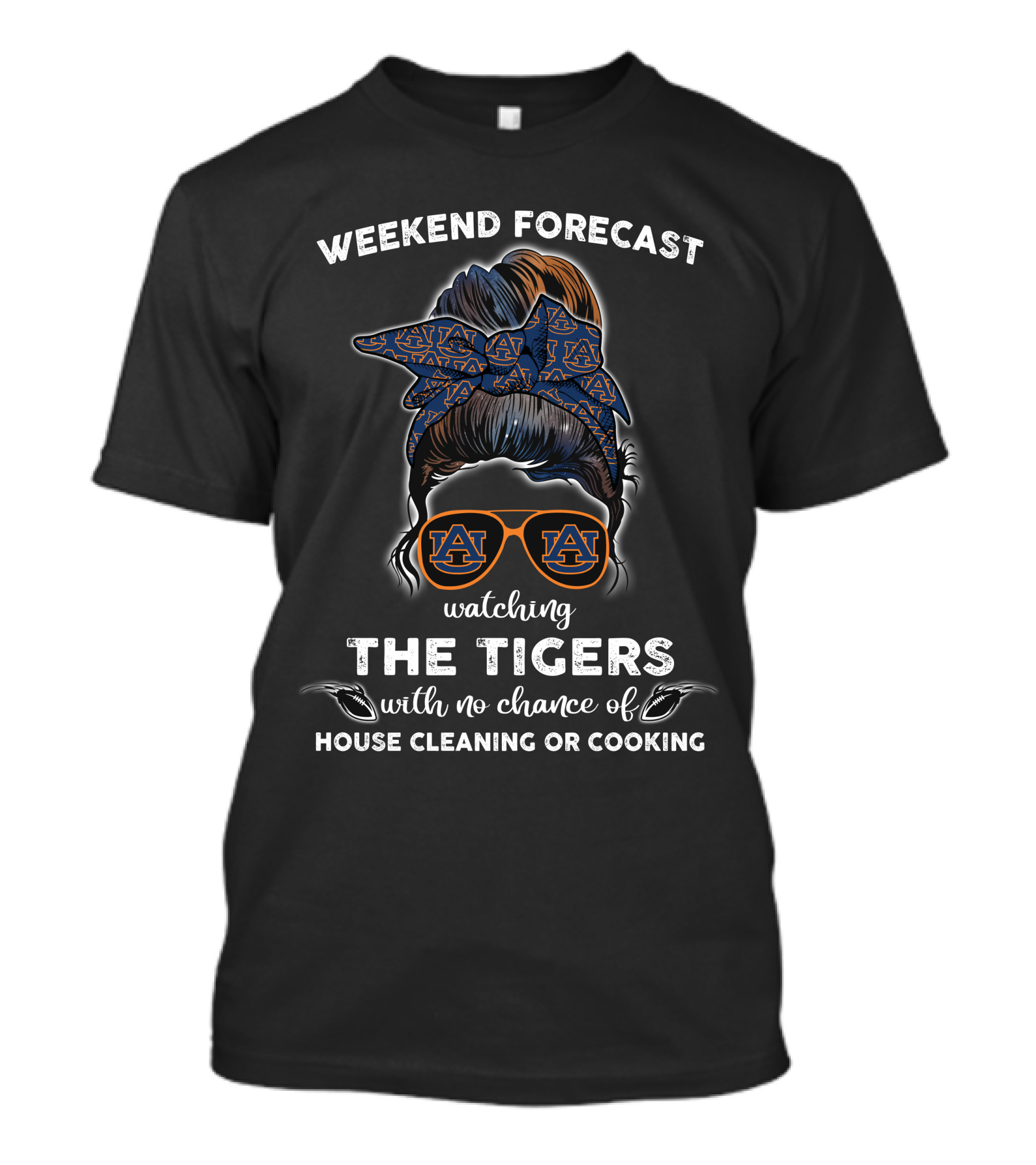 WEEKEND FORECAST WATCHING THE TIGERS WITH NO CHANCE OF HOUSE CLEANING OR COOKING T-Shirt