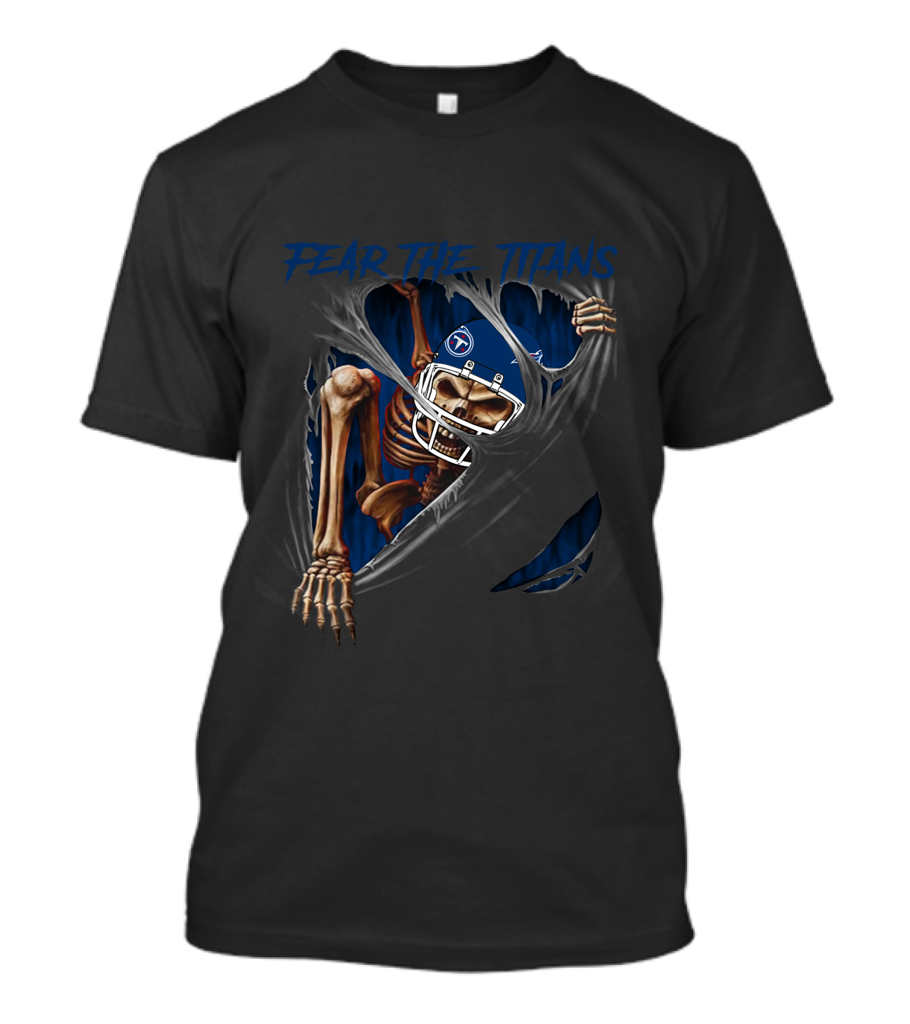 Fear The Titans 515Nfl Skeleton Burst T-Shirt