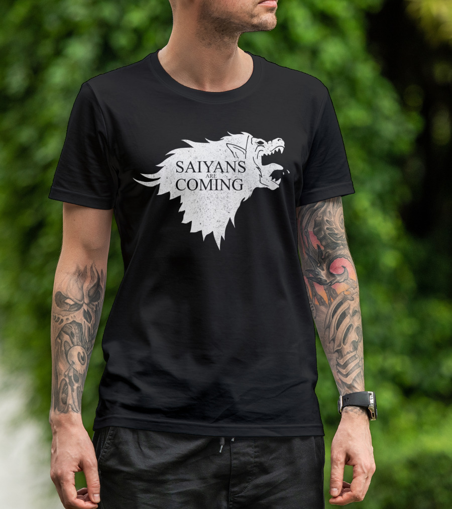 Saiyans Are Coming Direwolf Emblem T-Shirt