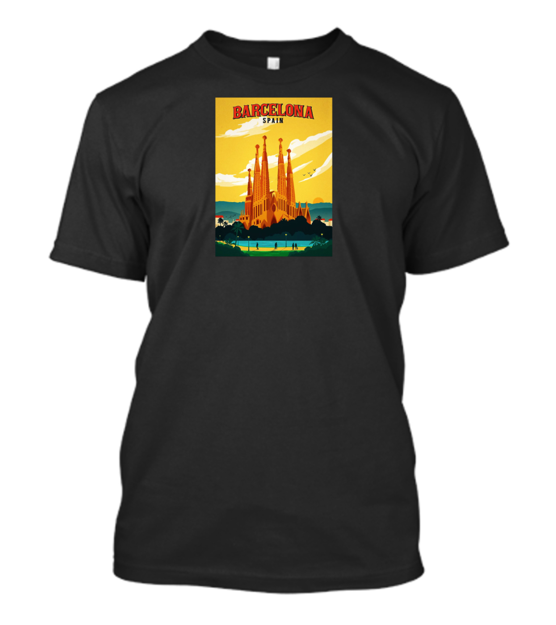 Barcelona Spain Sagrada Familia Travel T-Shirt