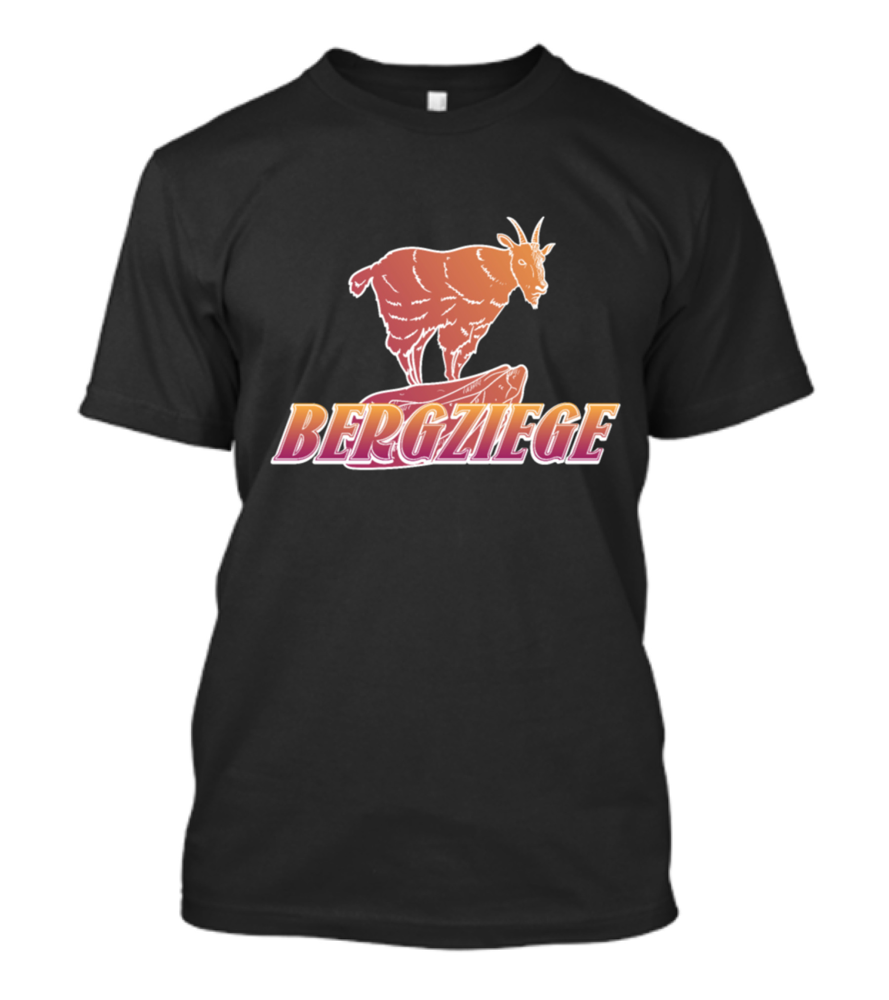 Bergziege Mountain Goat Nature Winter Mountains T-Shirt