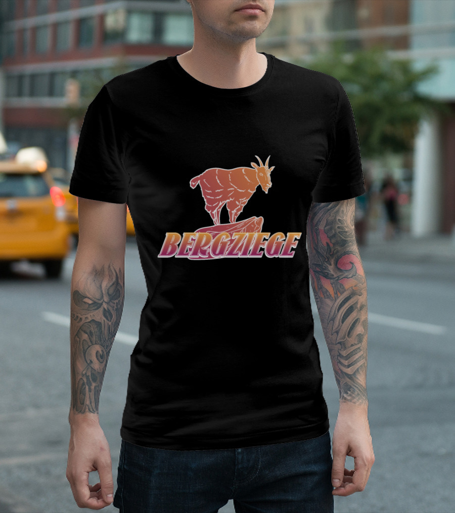 Bergziege Mountain Goat Nature Winter Mountains T-Shirt