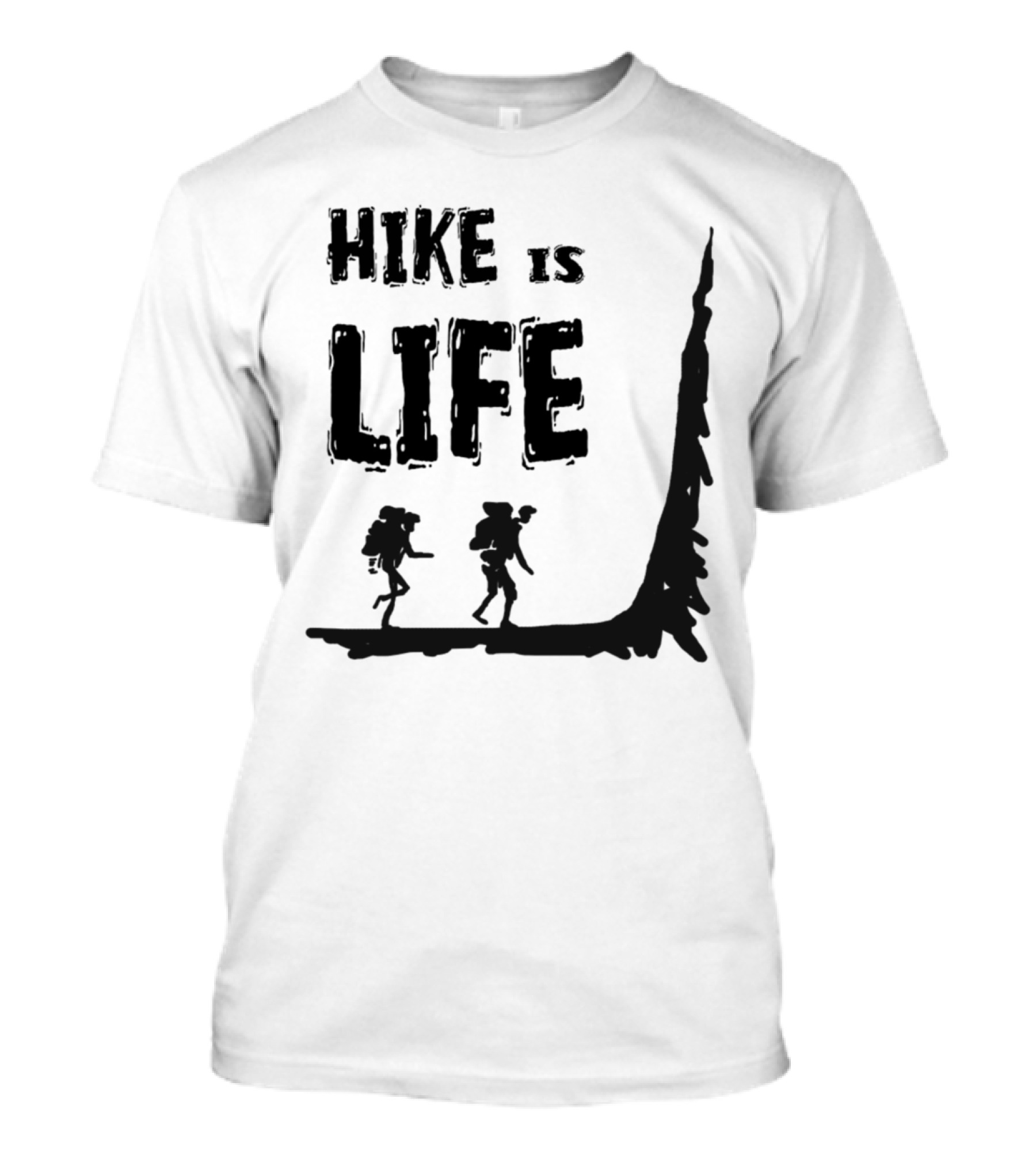 Hike Is Life Climbing Mountains Summit Adventure T-Shirt