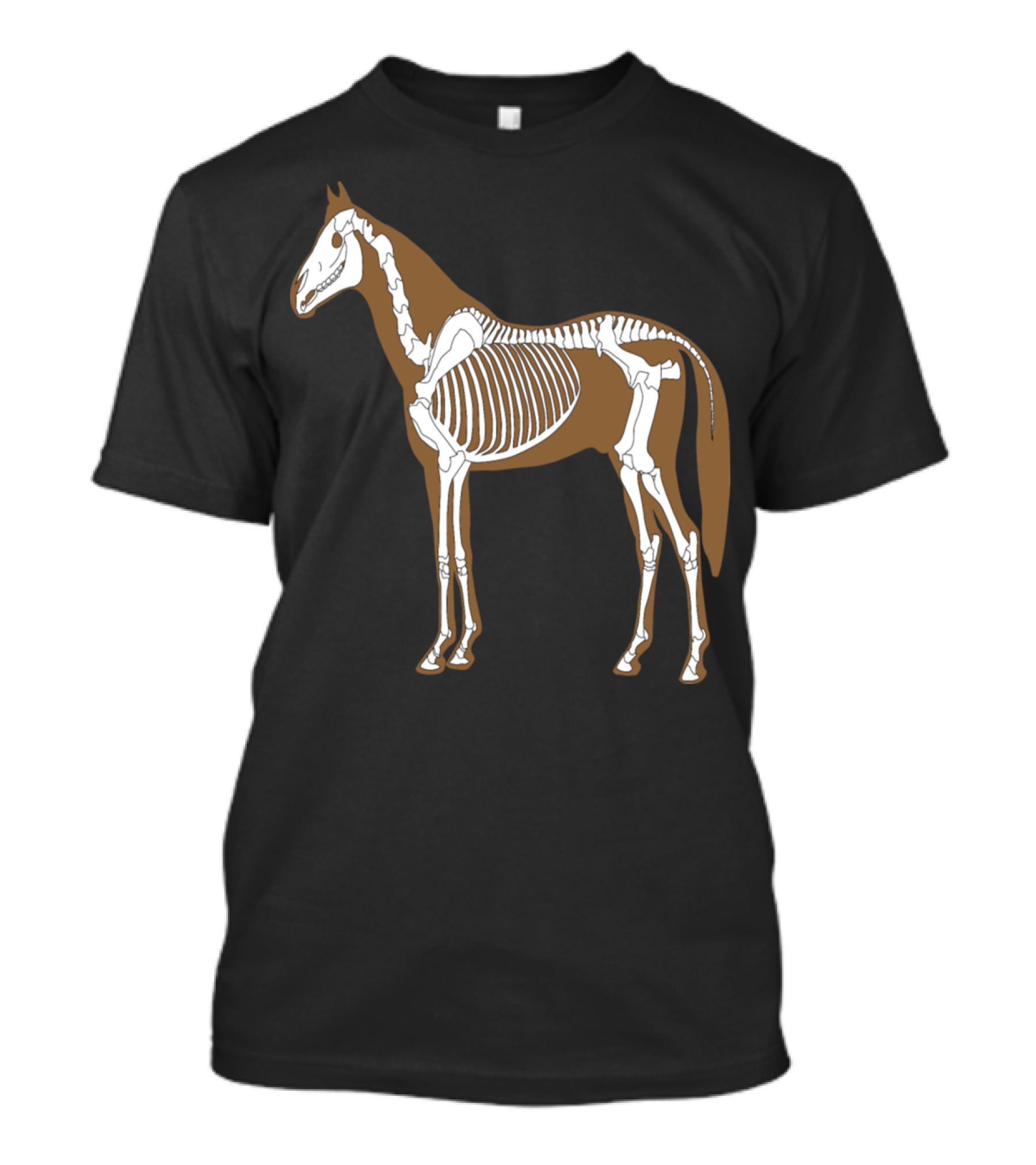 Horse Skeleton Anatomy Diagram T-Shirt