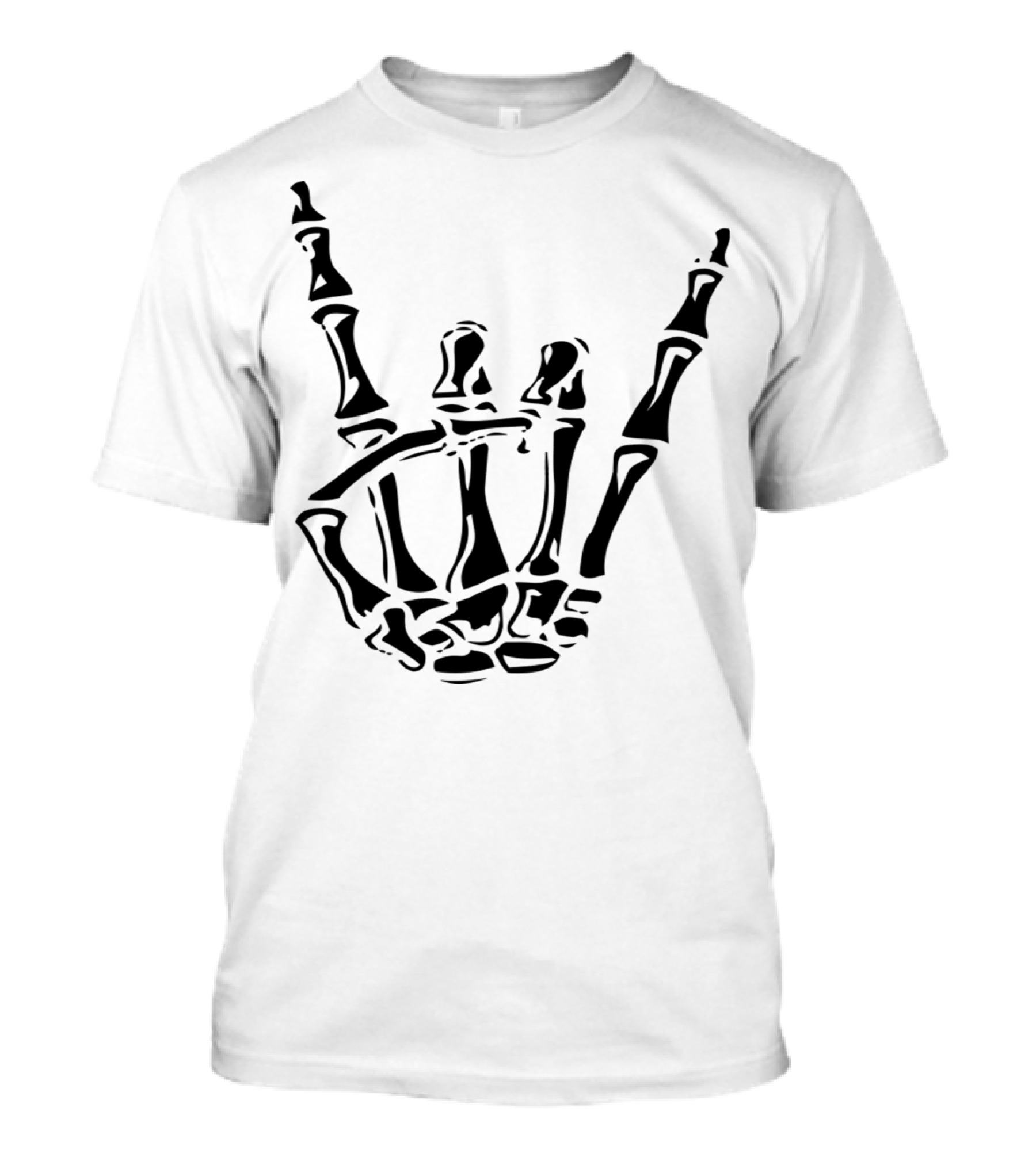 Rock On Skeleton Hand T-Shirt
