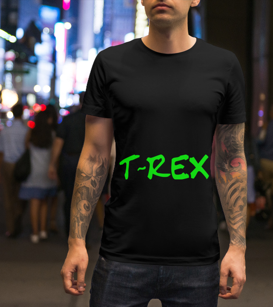 T Rex Dinosaur Skull T-Shirt