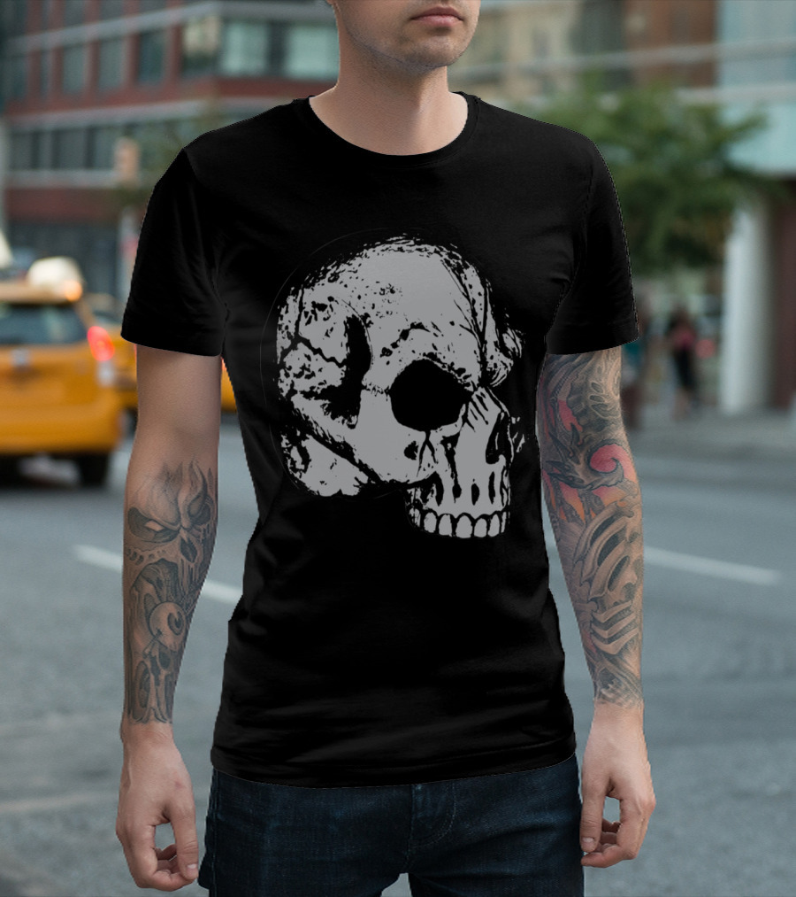 Demonic Skull Art Grim Aesthetic T-Shirt