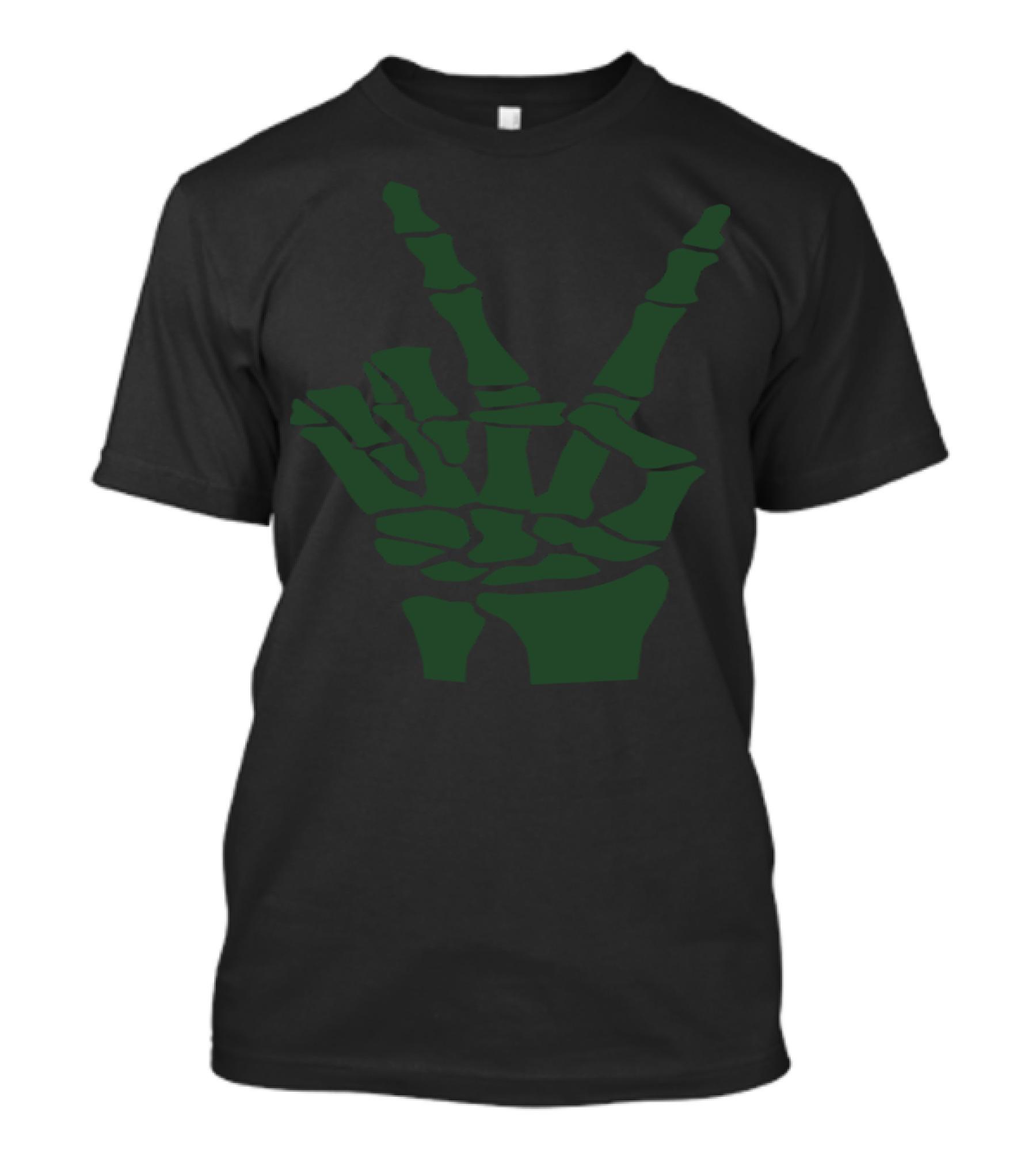 Peace Sign Skeleton Hand T-Shirt