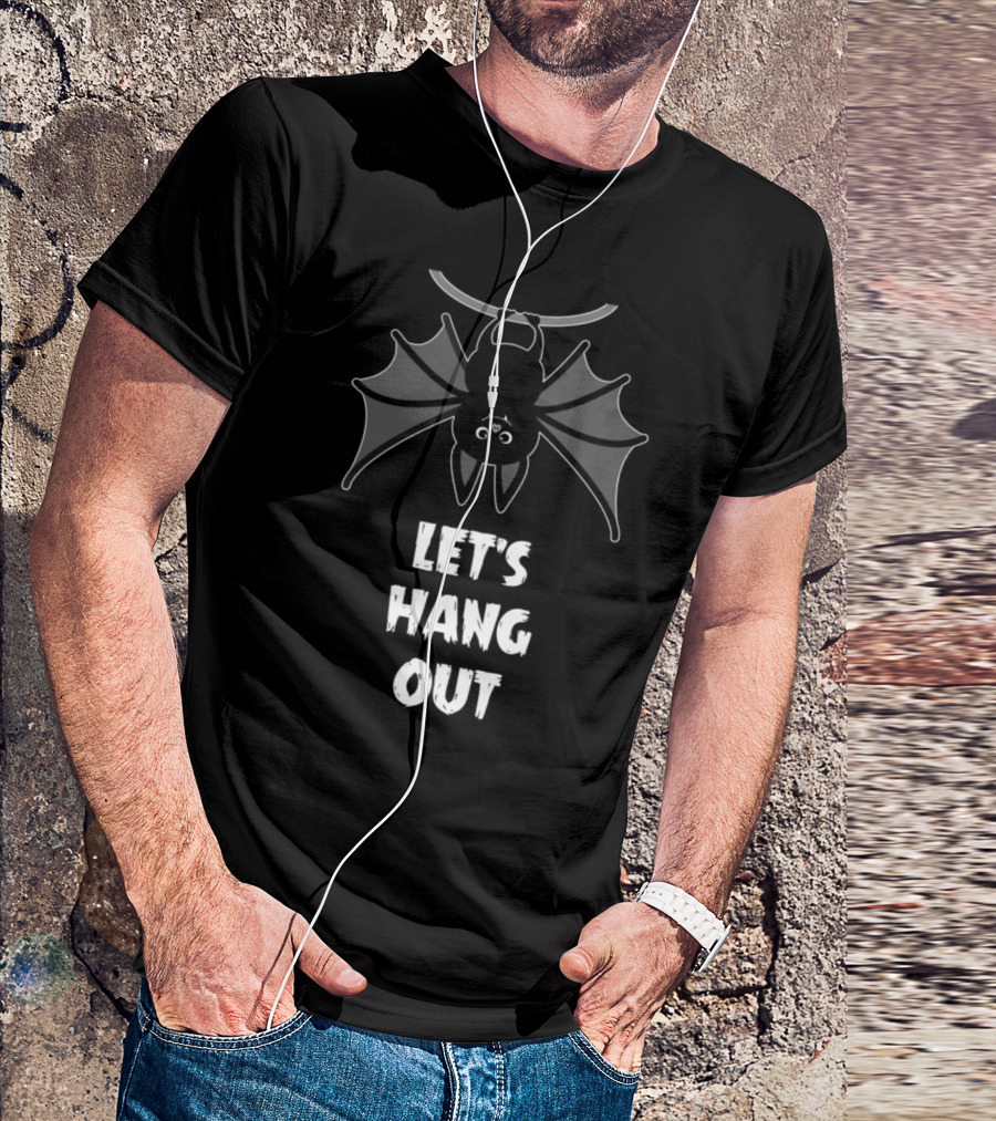LET'S HANG OUT Halloween Bat T-Shirt