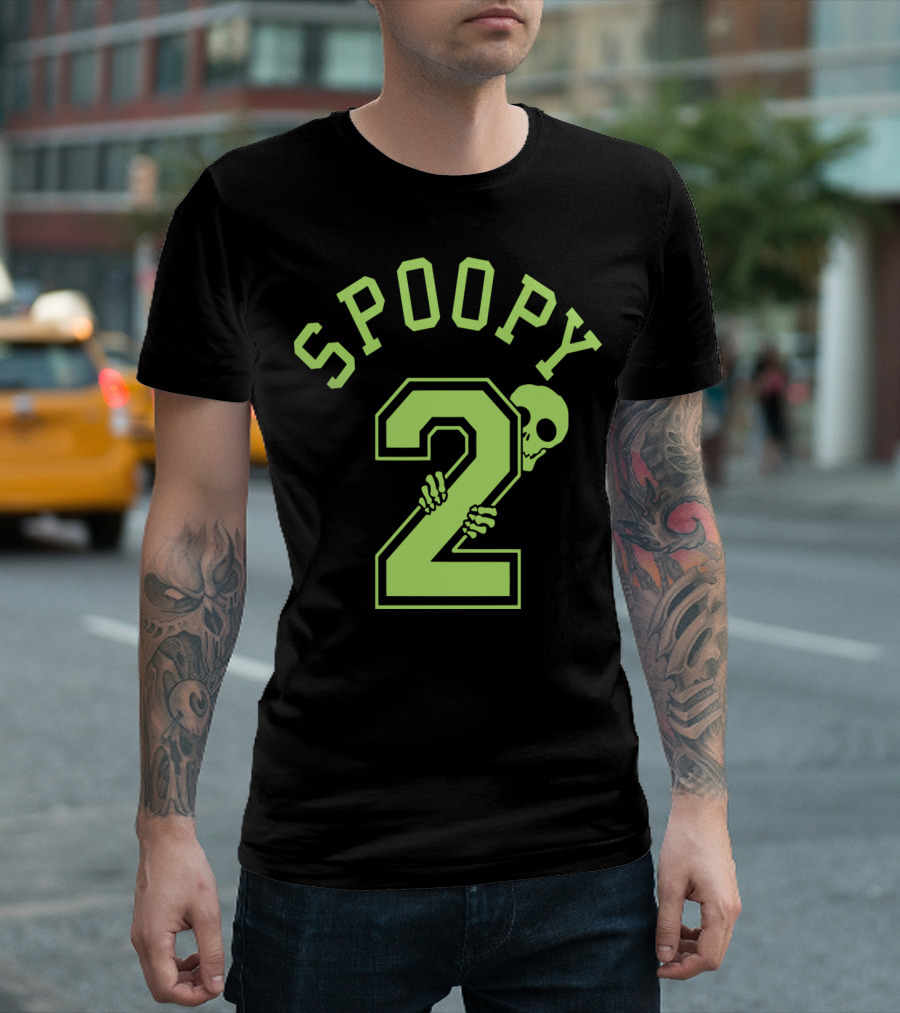 Spoopy Halloween 2 Skull Hands Sporty T-Shirt