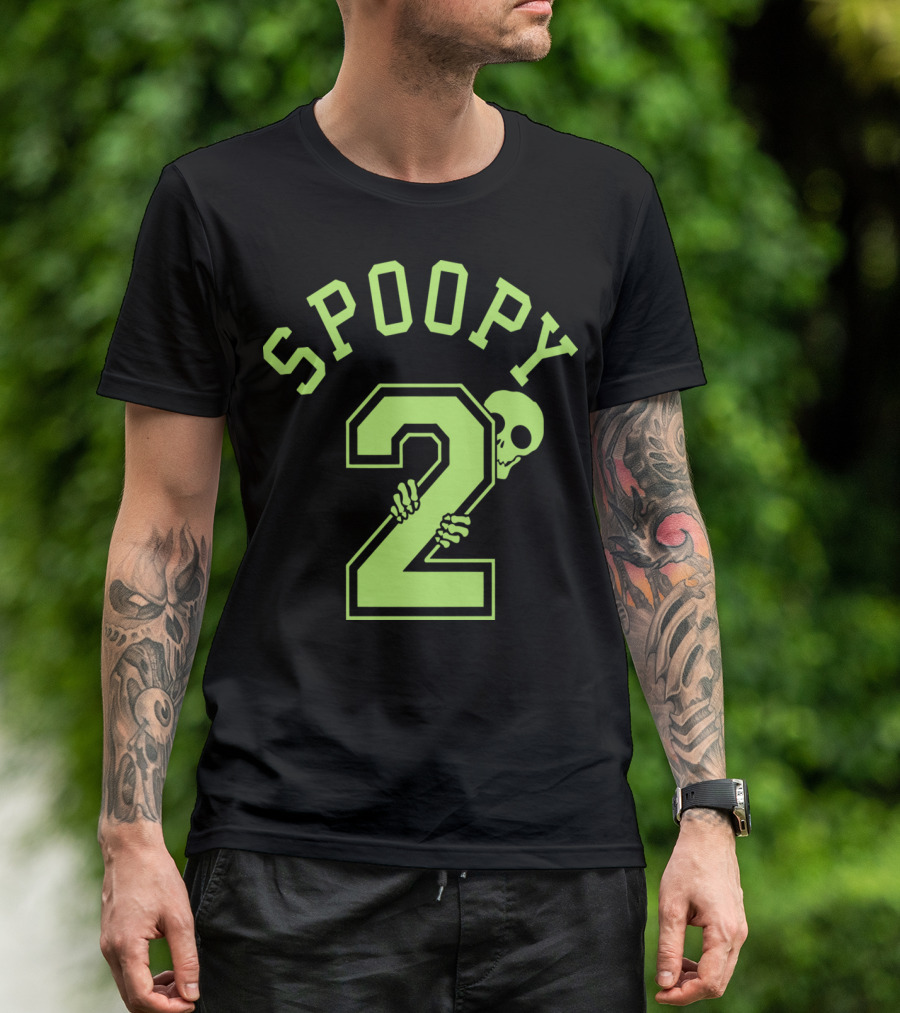 Spoopy Halloween 2 Skull Hands Sporty T-Shirt