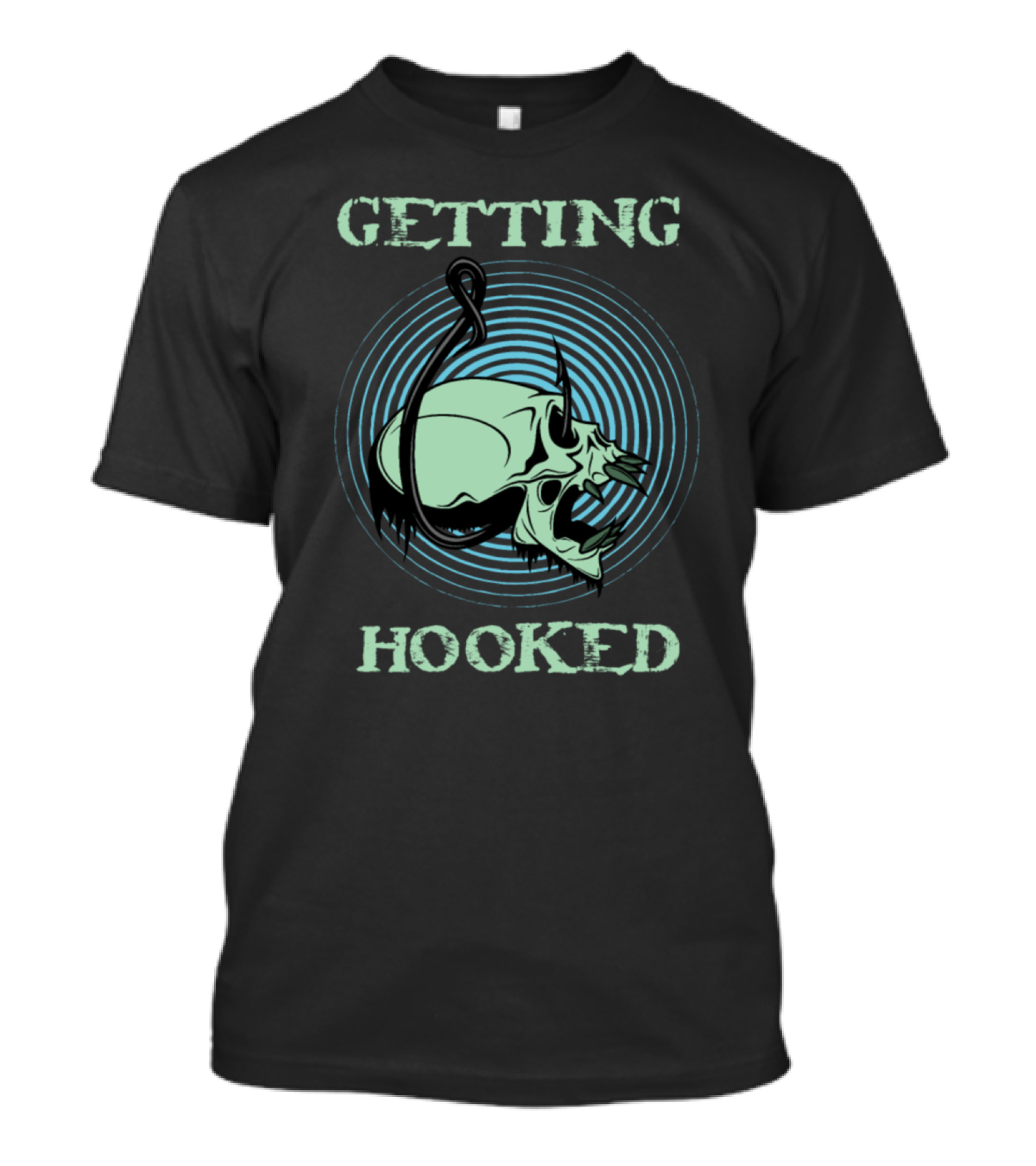 Getting Hooked Skull T-Shirt