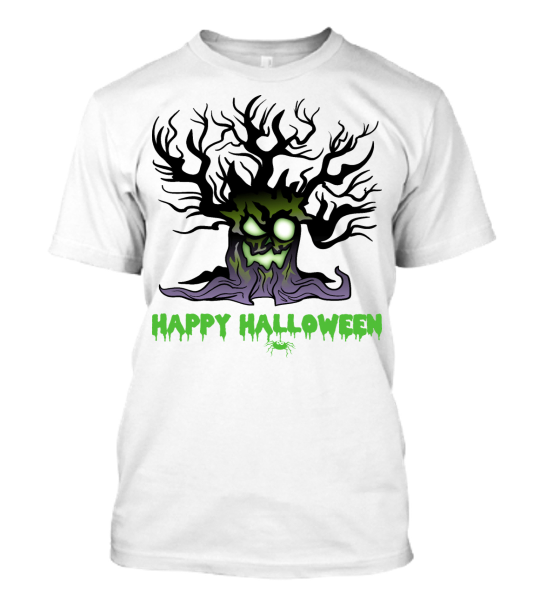 Happy Halloween Scary Trick Or Treat Tree Monster Horror T-Shirt