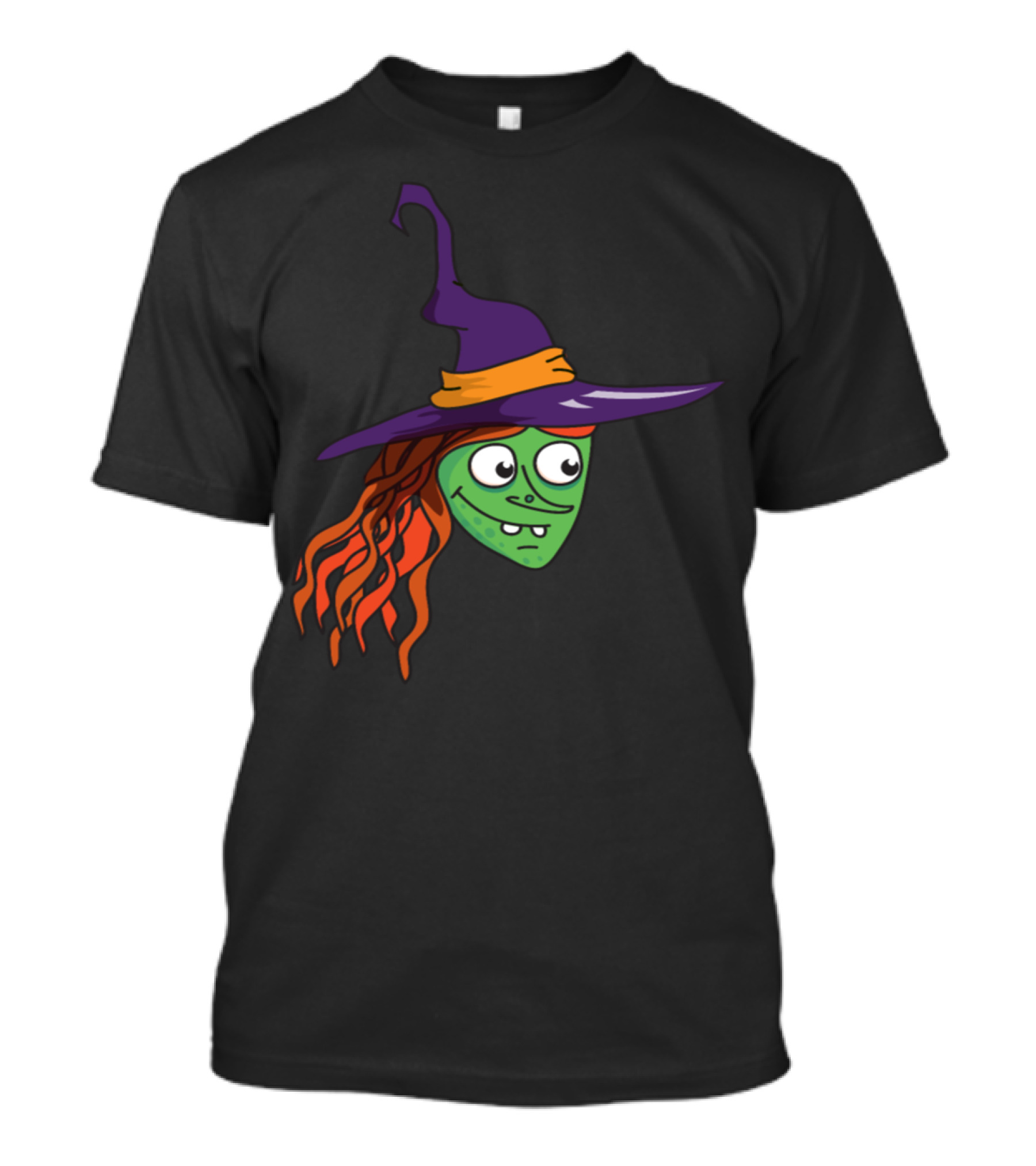 Halloween Witch Green Monster Zombie Horror T-Shirt