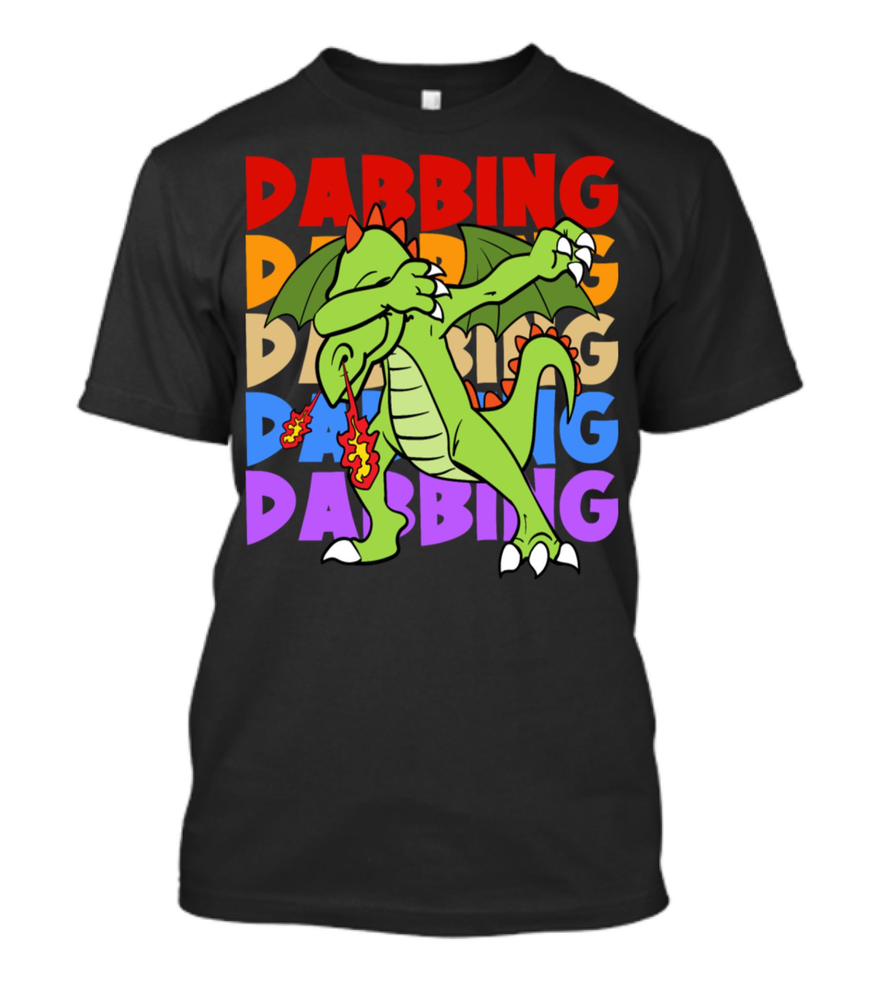 Dabbing Dab Dragon Retro Vintage Pop T-Shirt