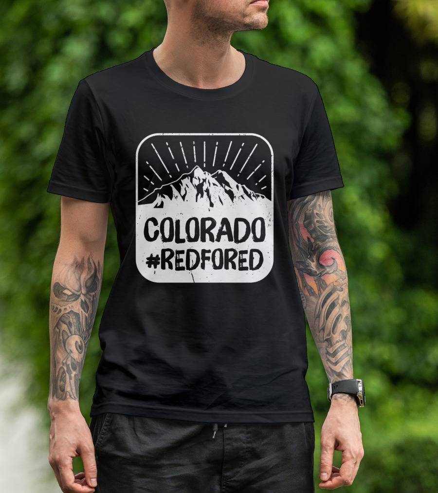 Colorado #RedForEd Teacher Mountain Protest T-Shirt