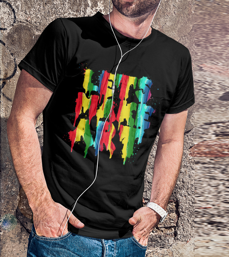 Colorful Rainbow Let's Make T-Shirt