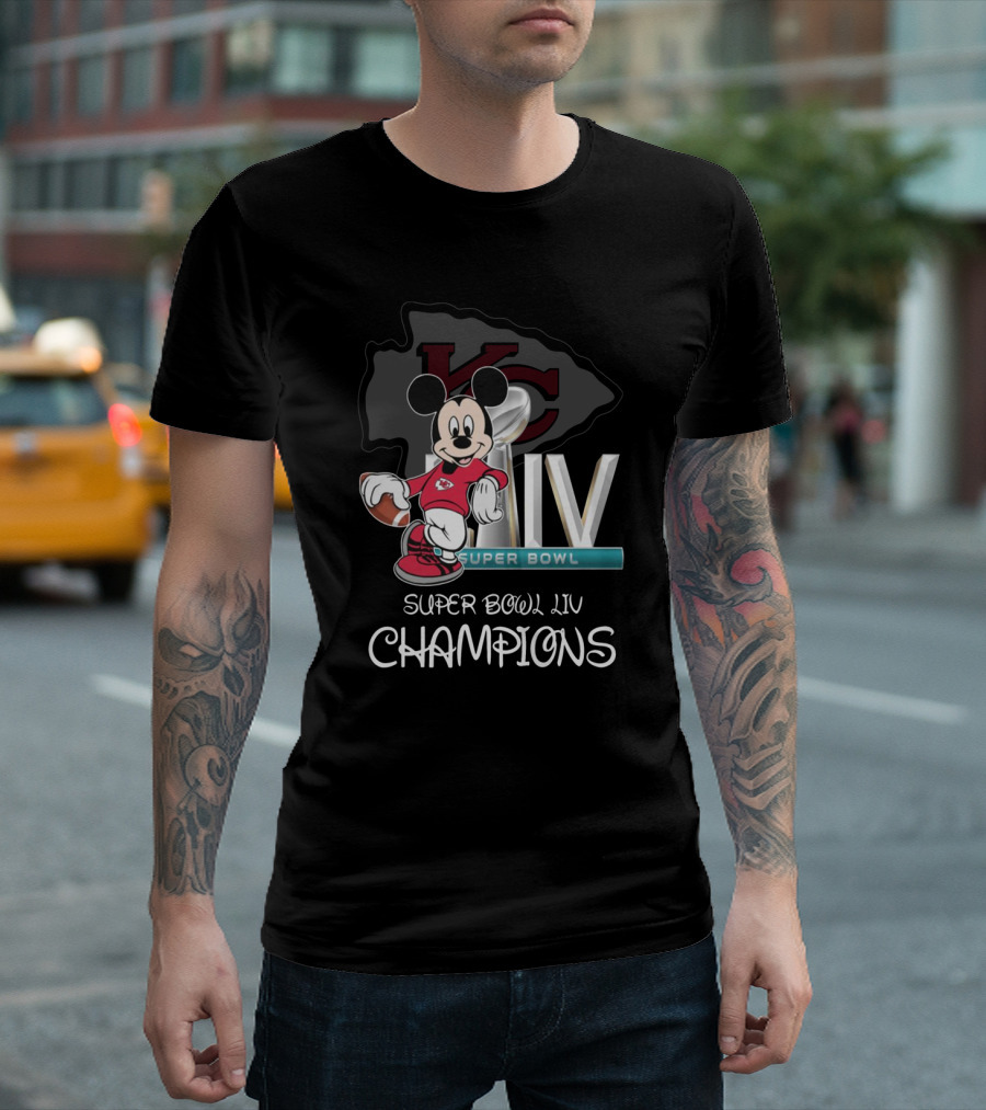 Mickey KC Super Bowl LIV Champions T-Shirt