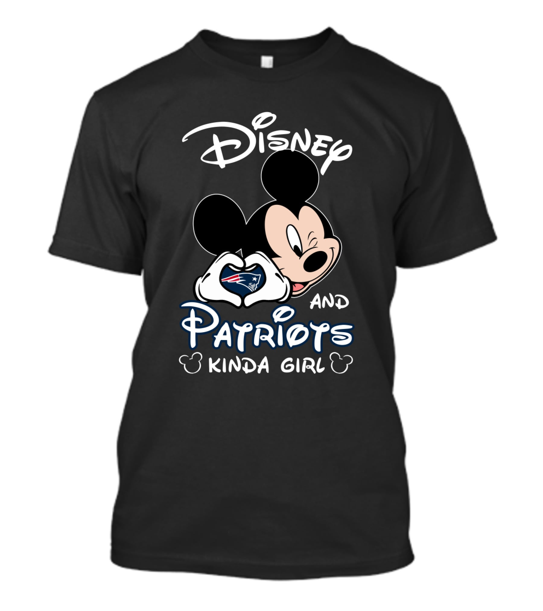Disney And Patriots Kinda Girl T-Shirt