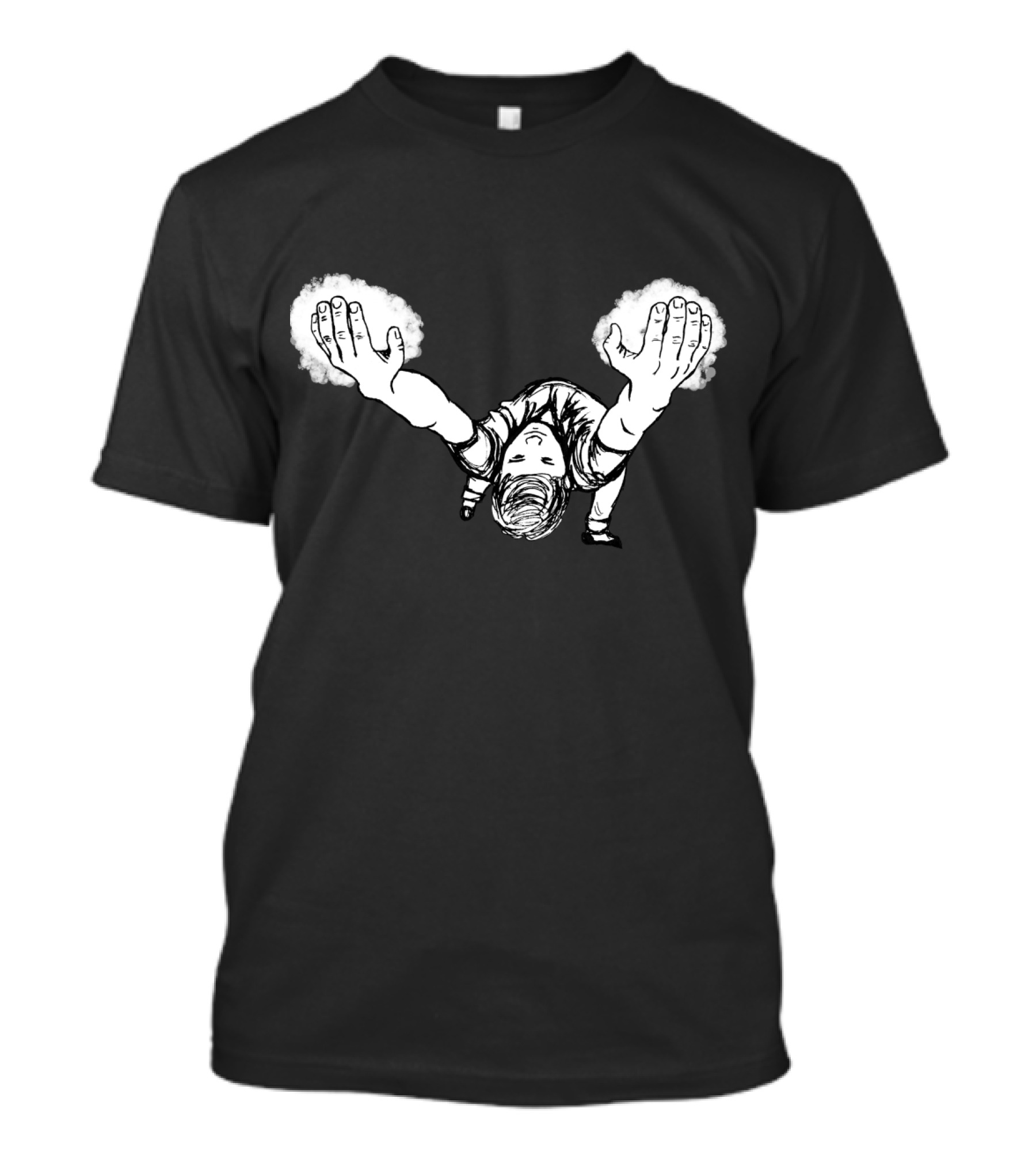 Jugsy Comic-Style Heroic Dive T-Shirt