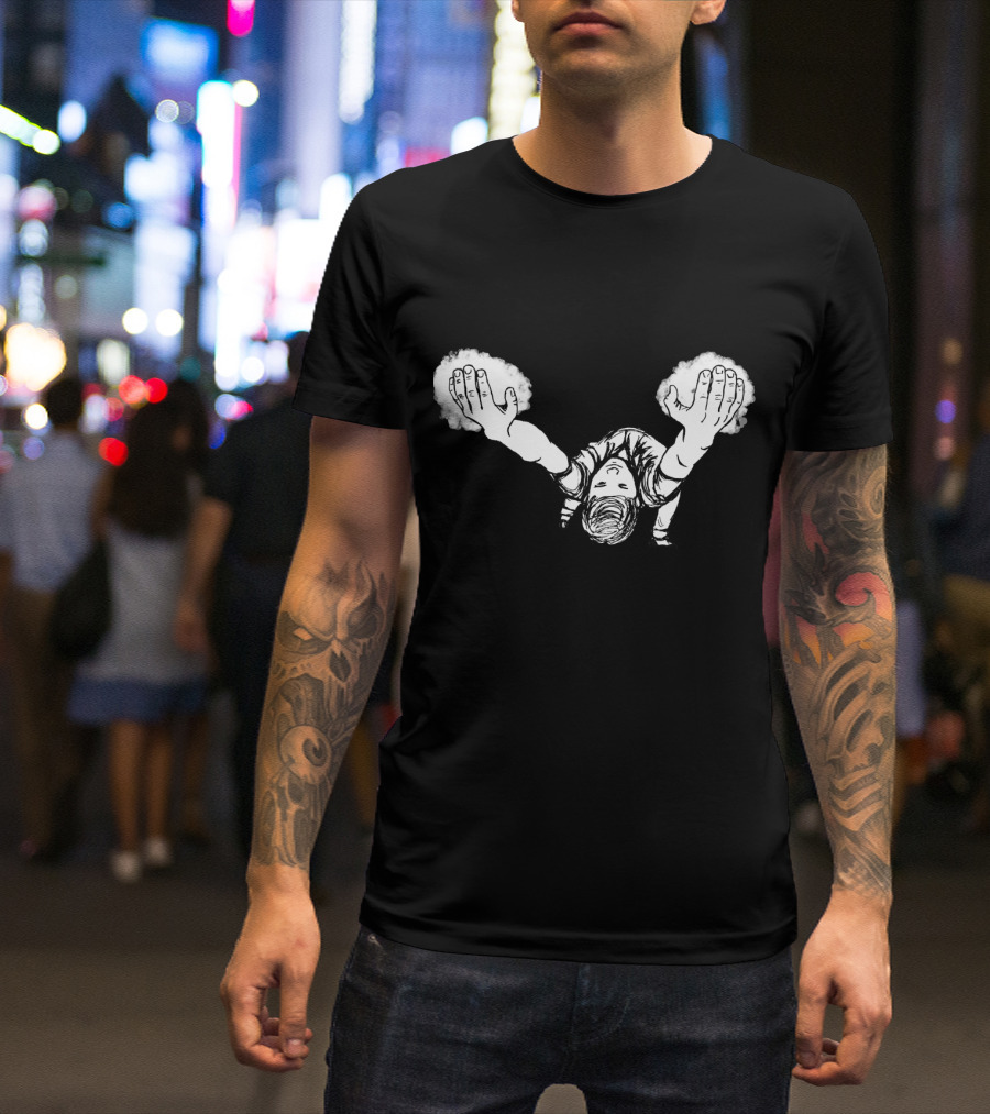 Jugsy Comic-Style Heroic Dive T-Shirt