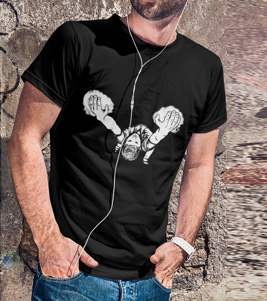 Jugsy Comic-Style Heroic Dive T-Shirt