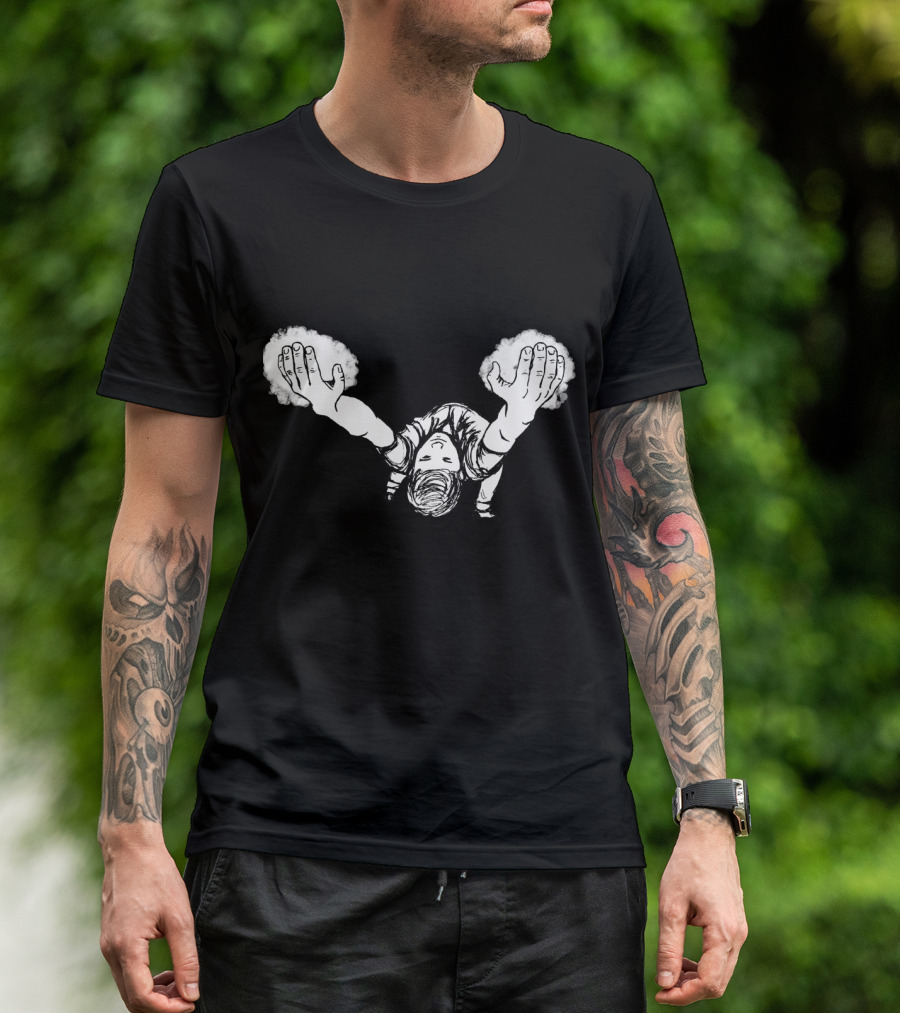 Jugsy Comic-Style Heroic Dive T-Shirt