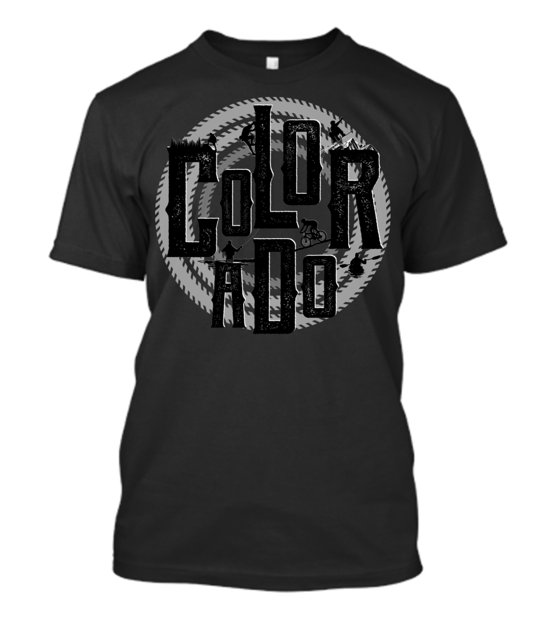 Colorado Outdoor Adventure Playground With Cycling And Hiking T-Shirt