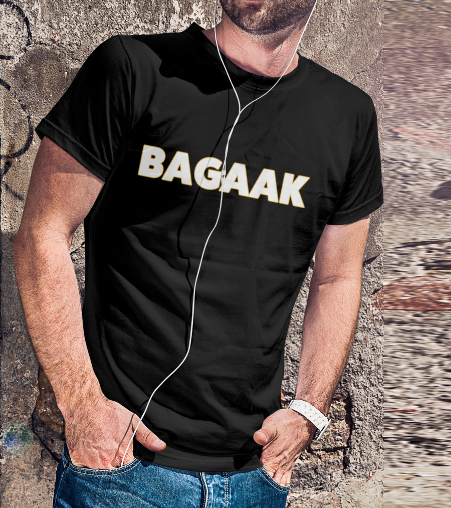 BAGAAK The Call Of The Rooster Retro Humor Phrase T-Shirt