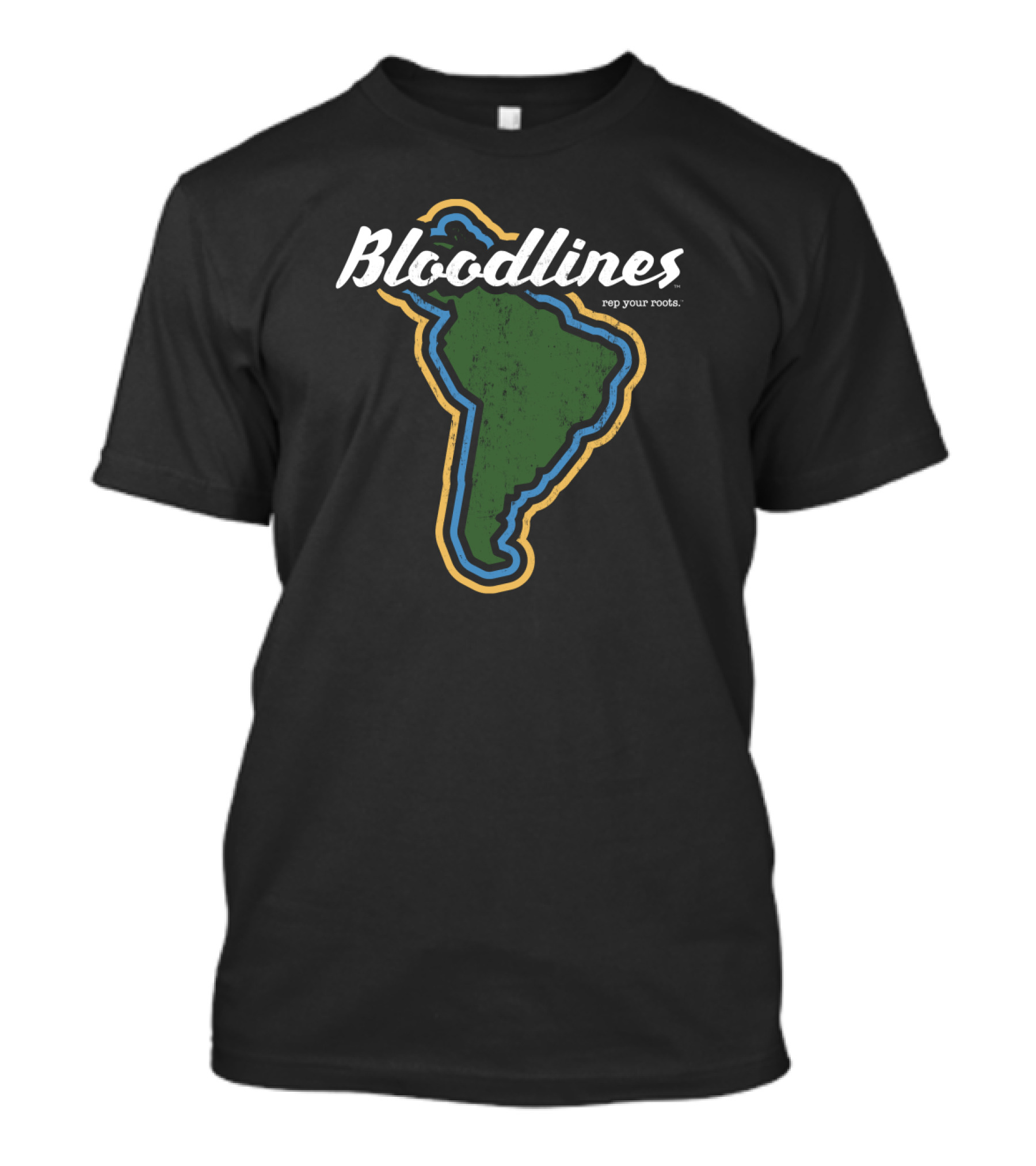 Bloodlines South America Continent Series Rep Your Roots T-Shirt
