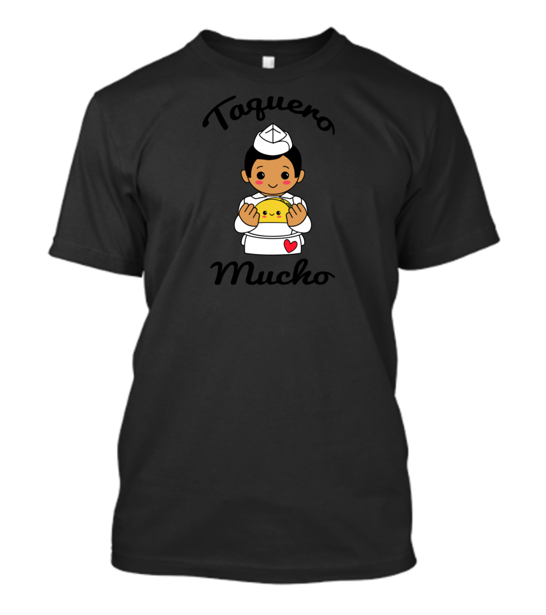 Taquero Mucho Taco Love Cute Character Holding Taco Image T-Shirt