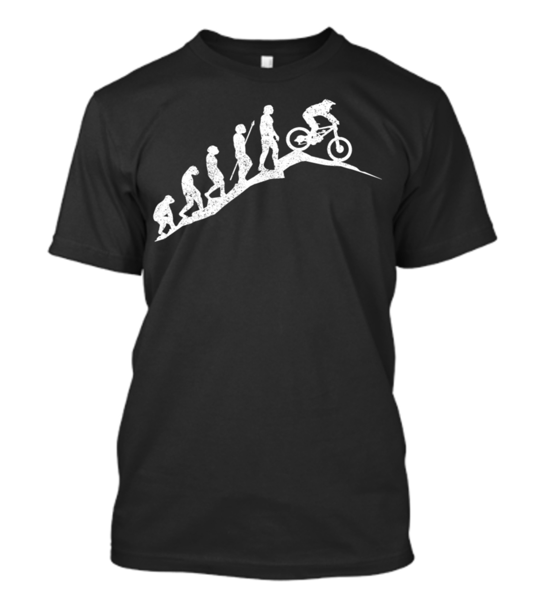 Mountain Bike Downhill Evolution MTB Biking Progression T-Shirt