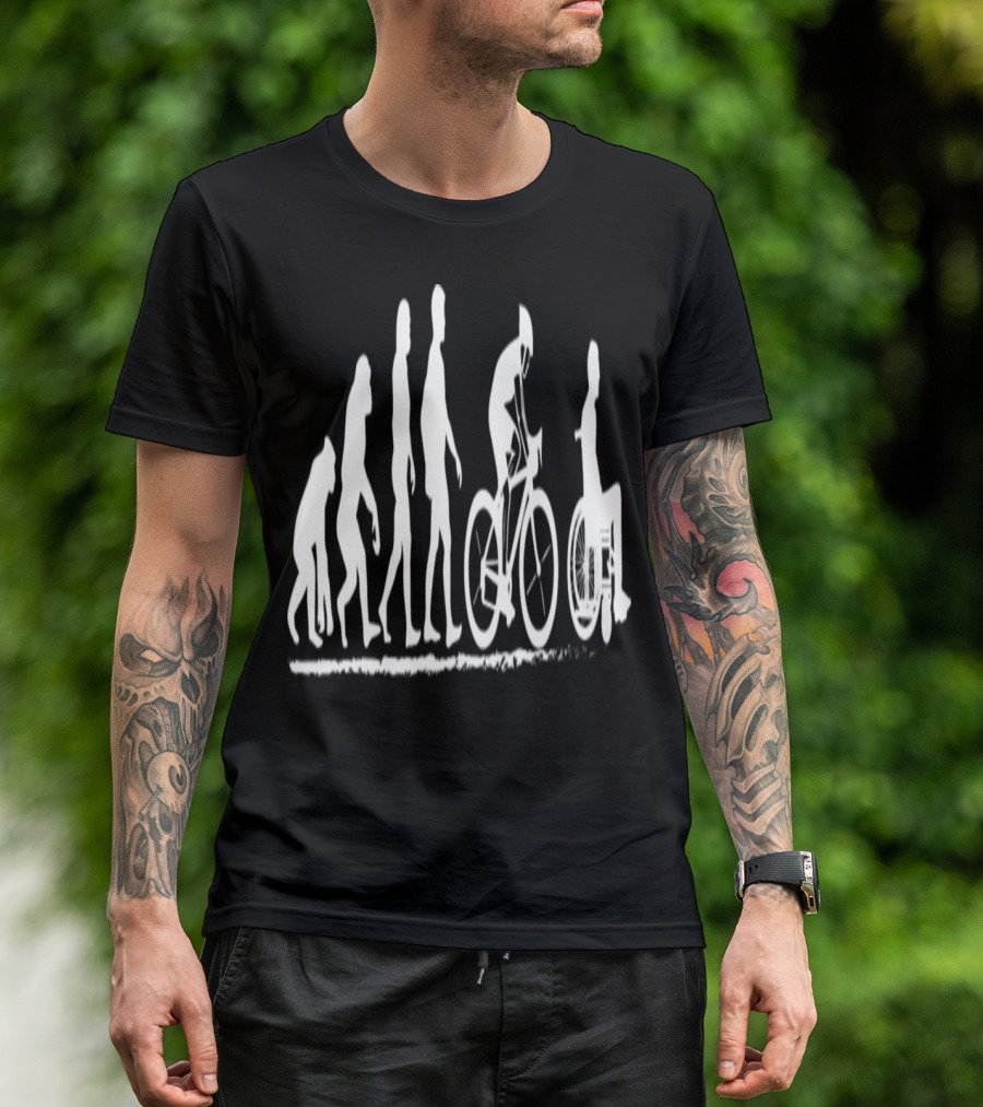 I LOVE MY BICYCLE Evolution From Ape To Wheelchair Journey T-Shirt