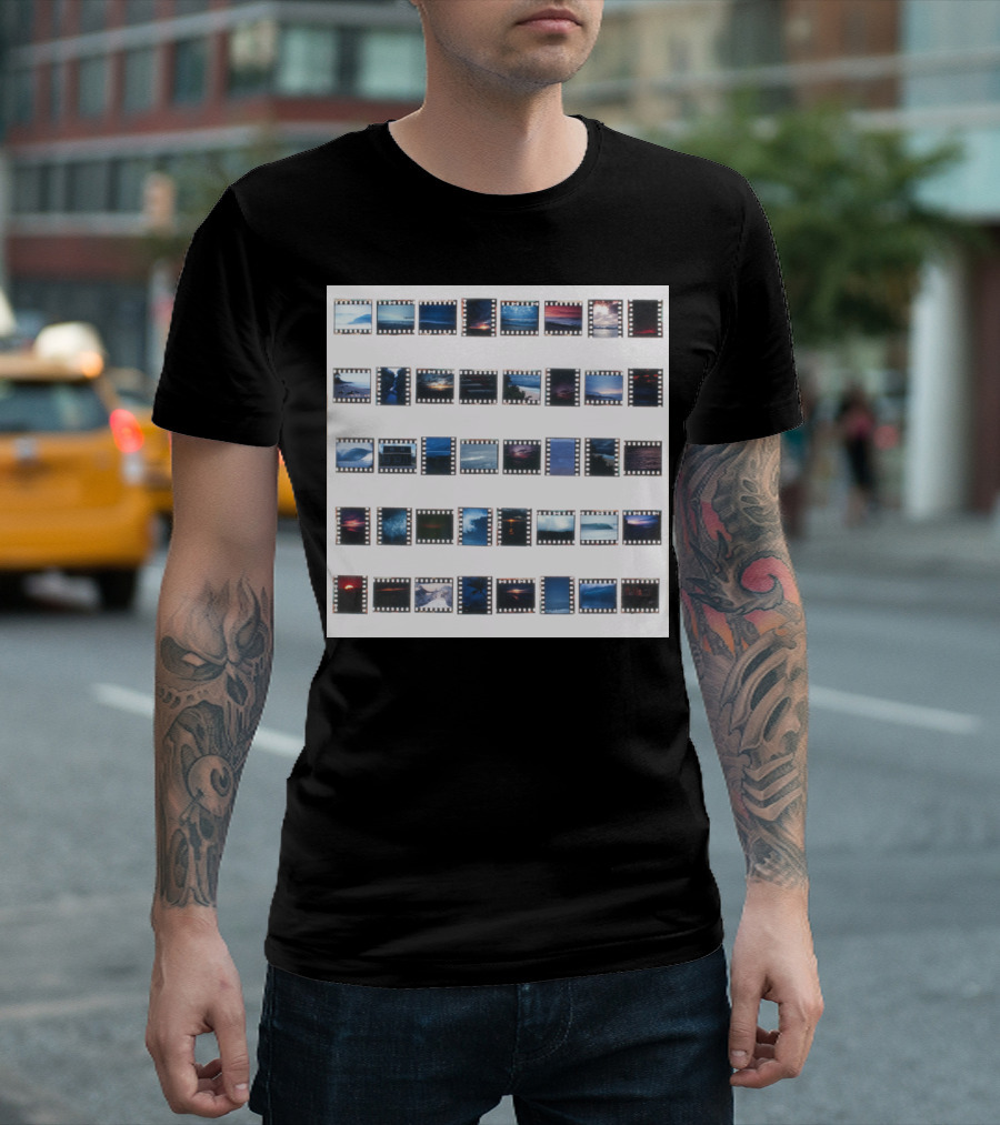 Days On End Film Strip Series of Sunset and Seascape Photographs T-Shirt